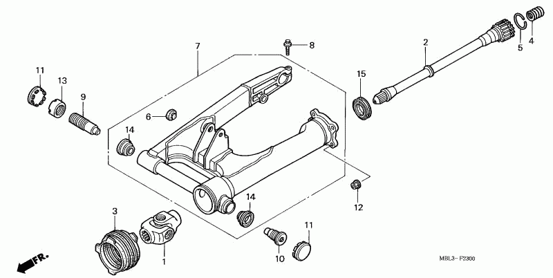 Drivetrain Rear Shaft Swing