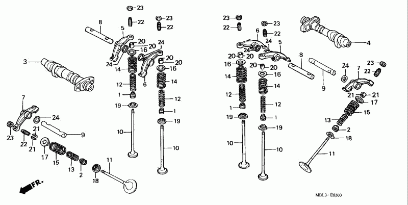 Engine Head Valve Gear