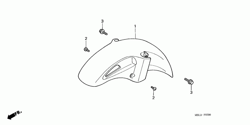 Fairing Fender Front