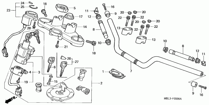 Steering Head Handlebar